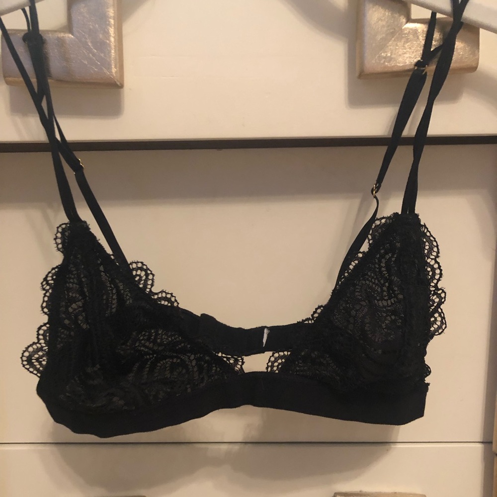 Black lace Urban Outfitters bralette